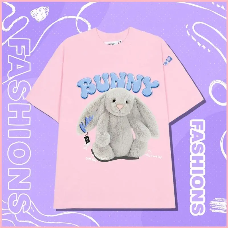 JEDIFSHOP Áo thun FIDE BUNNY unisex form rộng cổ tròn BUNNY - AT19
