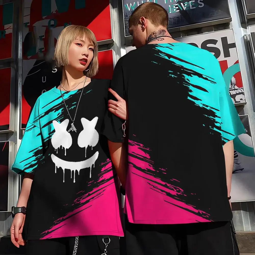 Summer Men's T-Shirt 3d Colorful Print Oversized T-Shirt For Men Fashion Unisex Clothing Daily Casual Men Women Short Sleeve Tee