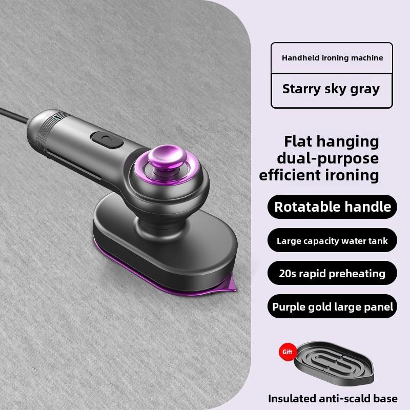 Mini household small portable dry and wet dual-use rotary folding atomizing steam electric iron hanging ironing machine 7