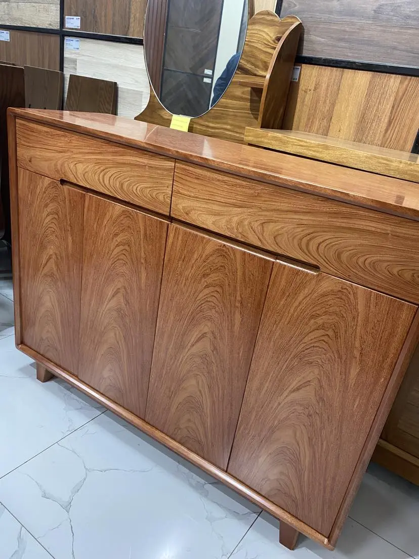 Tủ Đựng Giầy Dép Gỗ Hương Đá 4 Cánh
