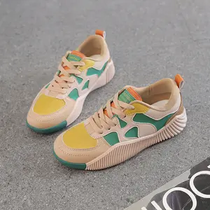 Kiwari Shoes - Sepatu Sneakers Wanita Lucca Hijau Casual Korea Inspired Design Karet Sport