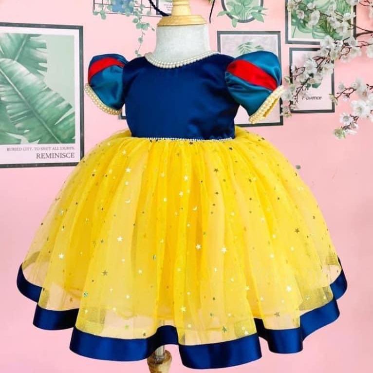 Váy Công Chúa Bạch Tuyết Cho Bé Gái