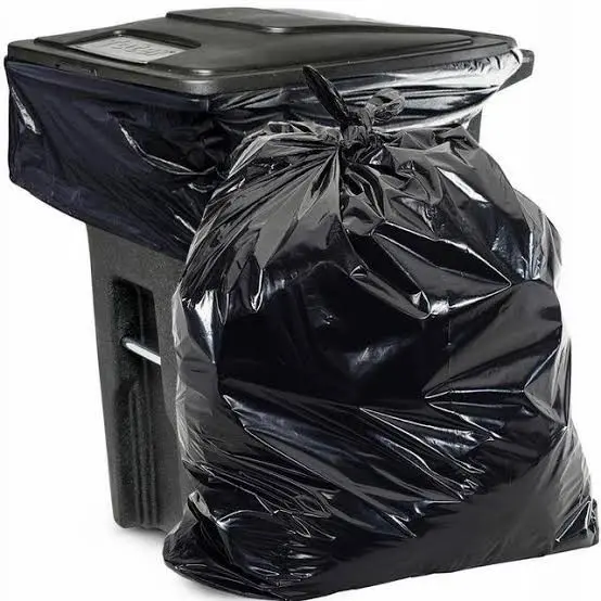 1kg Polybag Kantong Plastik Sampah LLDPE Hitam Trashbag Tempat Sampah Plastik 60x100cm Tebal 0.04 2