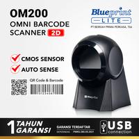 Gambar Omni Barcode Scanner OM200 BLUEPRINT 2D Auto Scan, QR code & Barcode - Hitam dari Blueprint Indonesia Kota Administrasi Jakarta Utara 1 Tokopedia