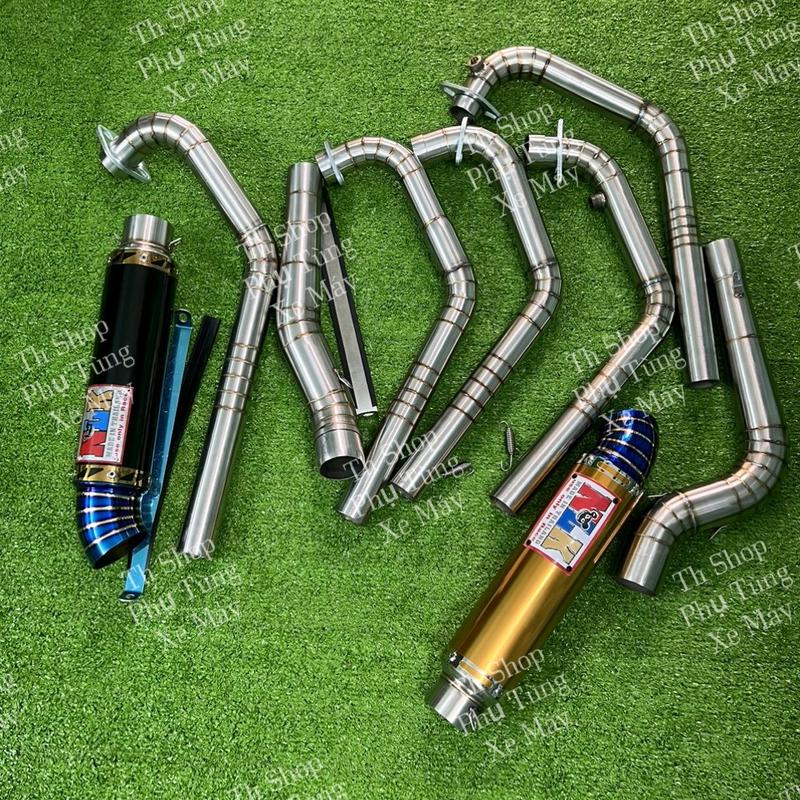 Lon Pô NLK Nhập Khẩu Đuôi Titan Kèm Cổ Pô 2 Khúc 304 Lia Mối Hàn Titan Gắn Các Dòng Xe Wave Future Dream Sirius Exciter Winner Sonic Raider Satria Có lựa chọn dòng xe - Phụ Kiện
