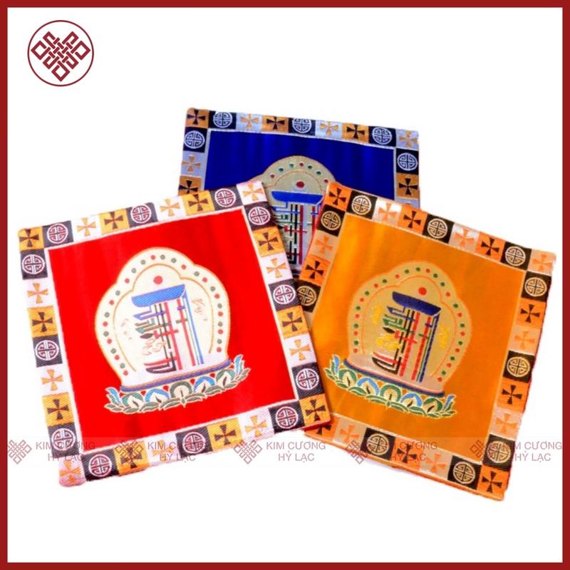 Tấm Lót Tượng Lót Pháp Khí Mật Tông [Kim Cương Hỷ Lạc] Biểu Tượng Kalachakra 0