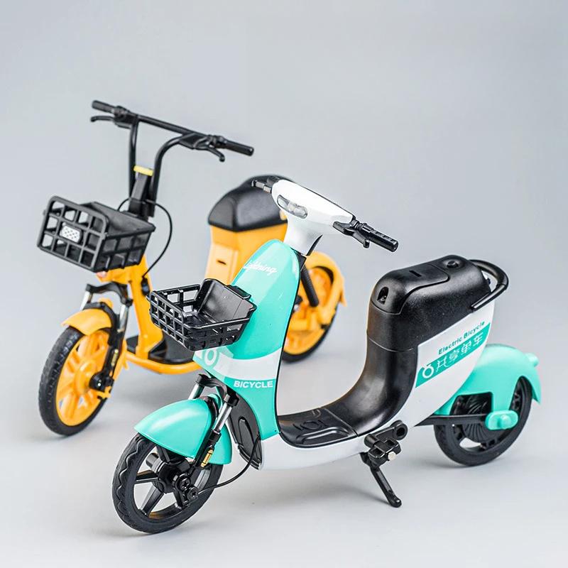 Product Introduction of Mini Electric Motorcycle Model Metal Creative Decoration Alloy Electric Bike Sound And Light Bicycle Motorcycle Children Gift 1