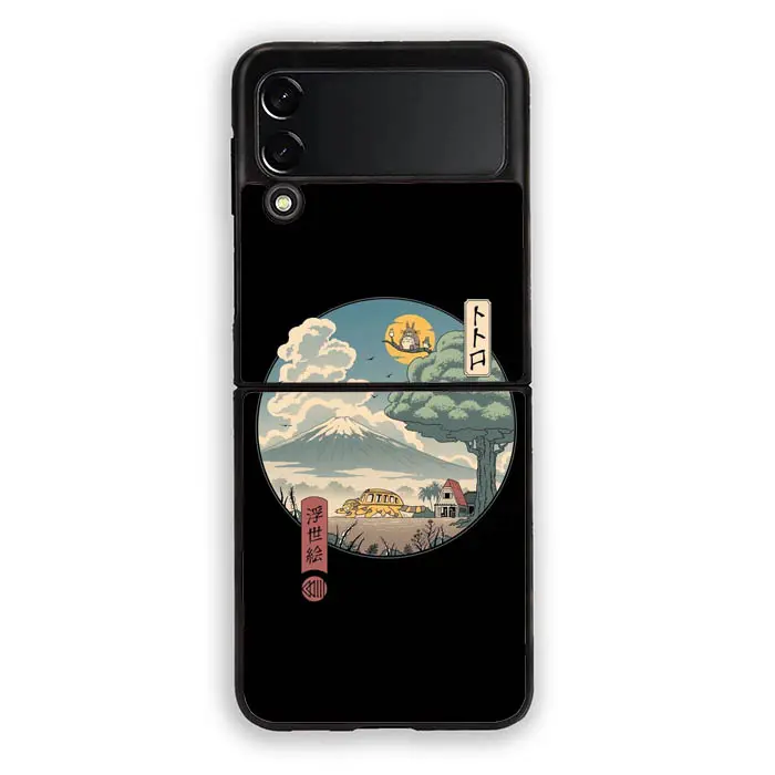 Hardcase Casing Sams*ng Gal*xy Z Flip 3 4 5G Z Fold 3 4 5G My Neighbor Totoro AB2029 Case Cover