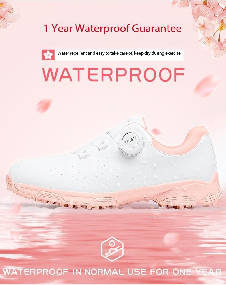 Product Introduction of [PGM] Golf Shoe Women's Summer Waterproof Microfiber Shoes Non-Slip Spike Bottom Sports Golf Women's Shoes Xz348 10