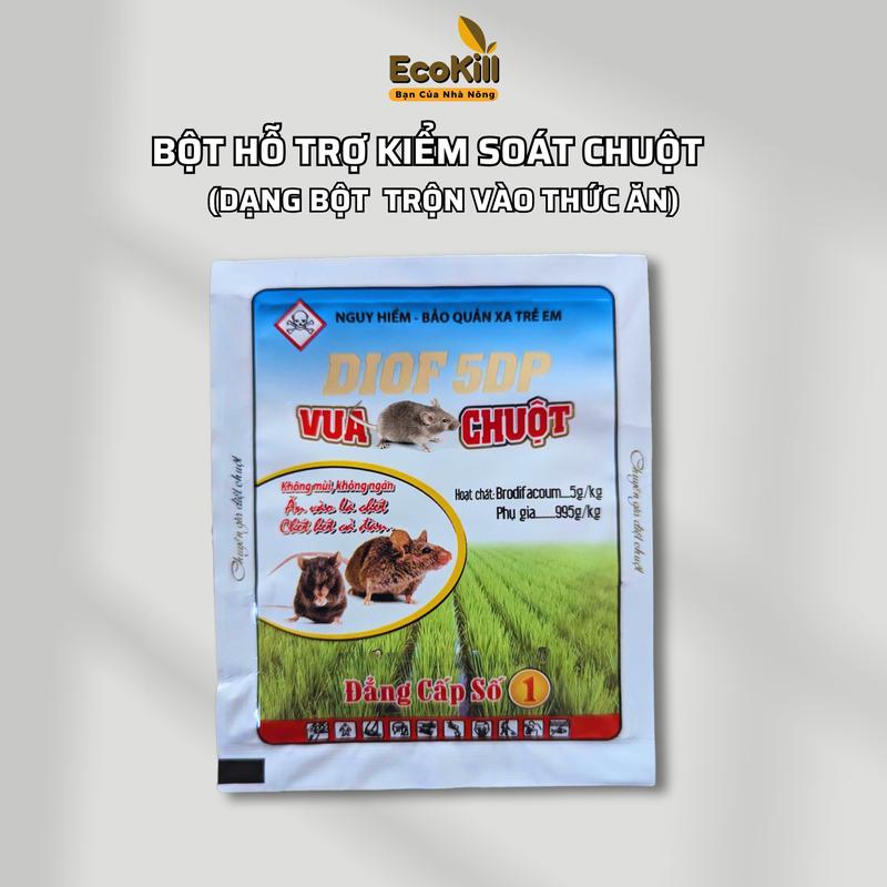 Bột sinh học chuyên dụng hỗ trợ kiểm soát chuột,dạng bột trộn cơm khoai cá ốc sắn... dễ dụ chuột  – Hiệu quả cao, dễ sử dụng, tiết kiệm chi phí 0