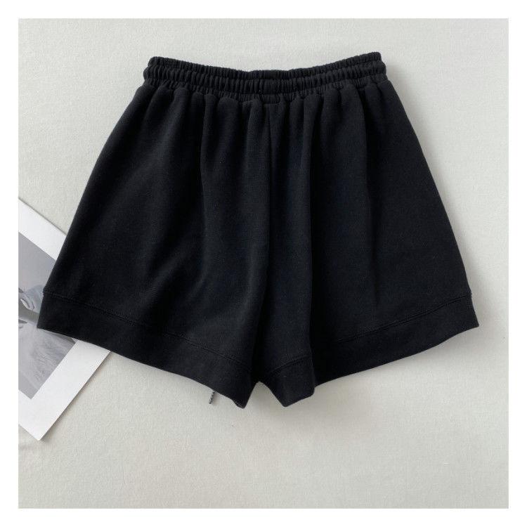Product Introduction of 2024 High waisted slimming casual sports shorts for women's new Korean loose wide leg drawstring A-line pants 14