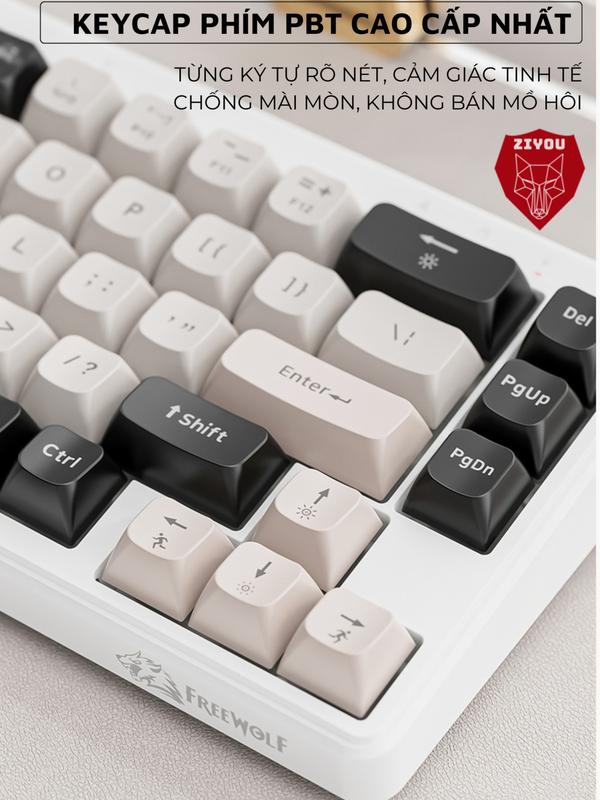 Bàn Phím MINI Không Dây Ziyou FreeWolf M68 Full LED Gõ Êm Giảm Ồn 3 Chế Độ Kết Nối Tương Thích Máy Tính, Điện Thoại | BigBuy360 - bigbuy360.vn Bàn Phím MINI Không Dây Ziyou FreeWolf M68 Full LED Gõ Êm Giảm Ồn 3 Chế Độ Kết Nối Tương Thích Máy Tính, Điện Thoại | BigBuy360 - bigbuy360.vn