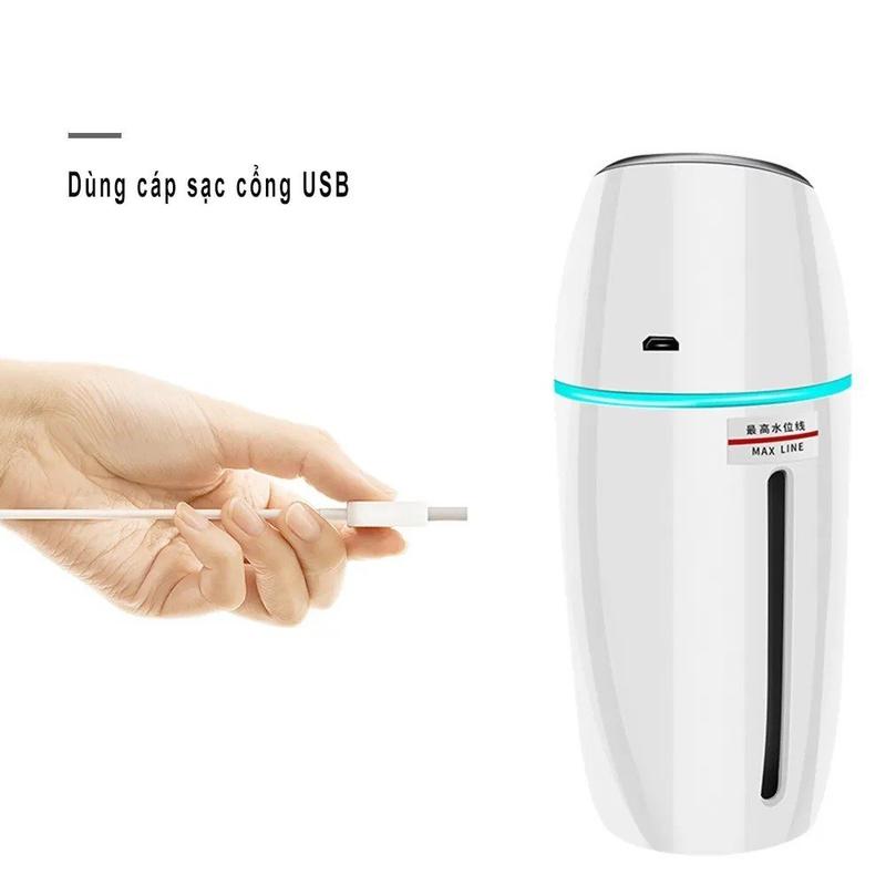 Máy Phun Sương,Tạo Độ Ẩm Cho Ô tô R-8304 - Lan Tỏa Mùi Hương Dễ Chịu - Không Gây Tiếng Ồn - Có Đèn LED 4