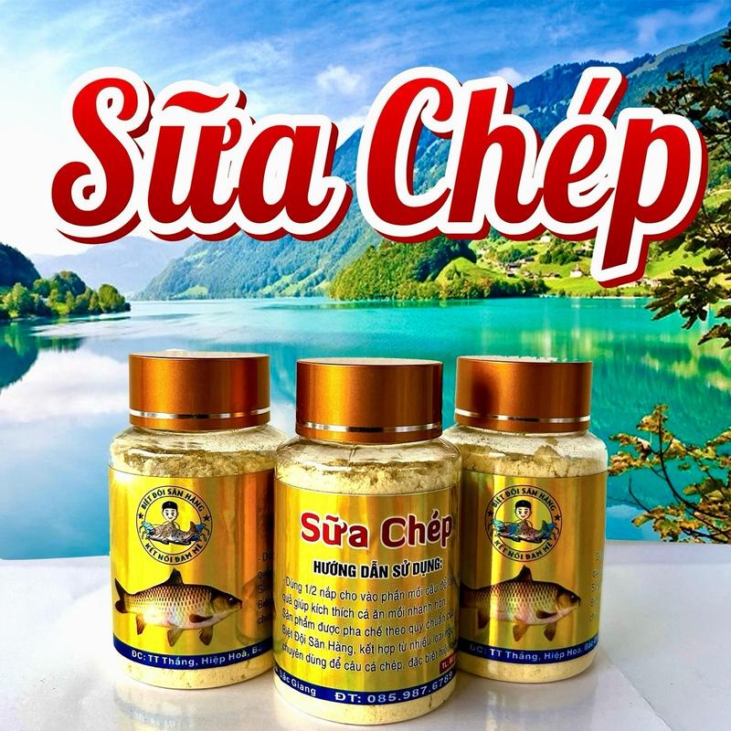 [BĐSH] Bột Sữa Chép Kích Thích Cá Chép Ăn Mồi vị Thơm Ngọt