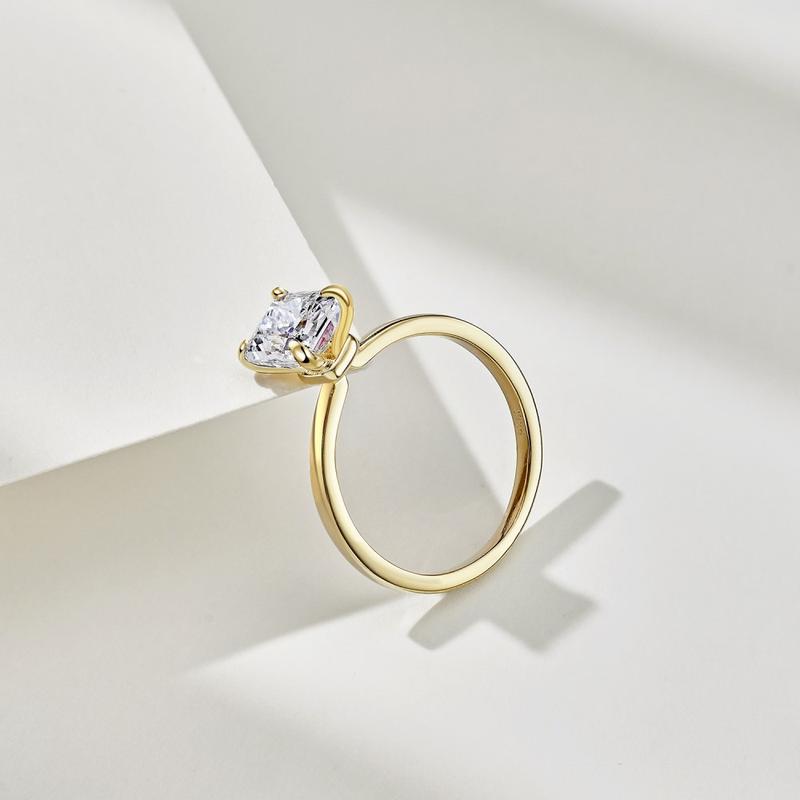 Product Introduction of 【T38】925 Sterling Silver 8A Ice Flower Cut Cubic Zirconia Ring 6