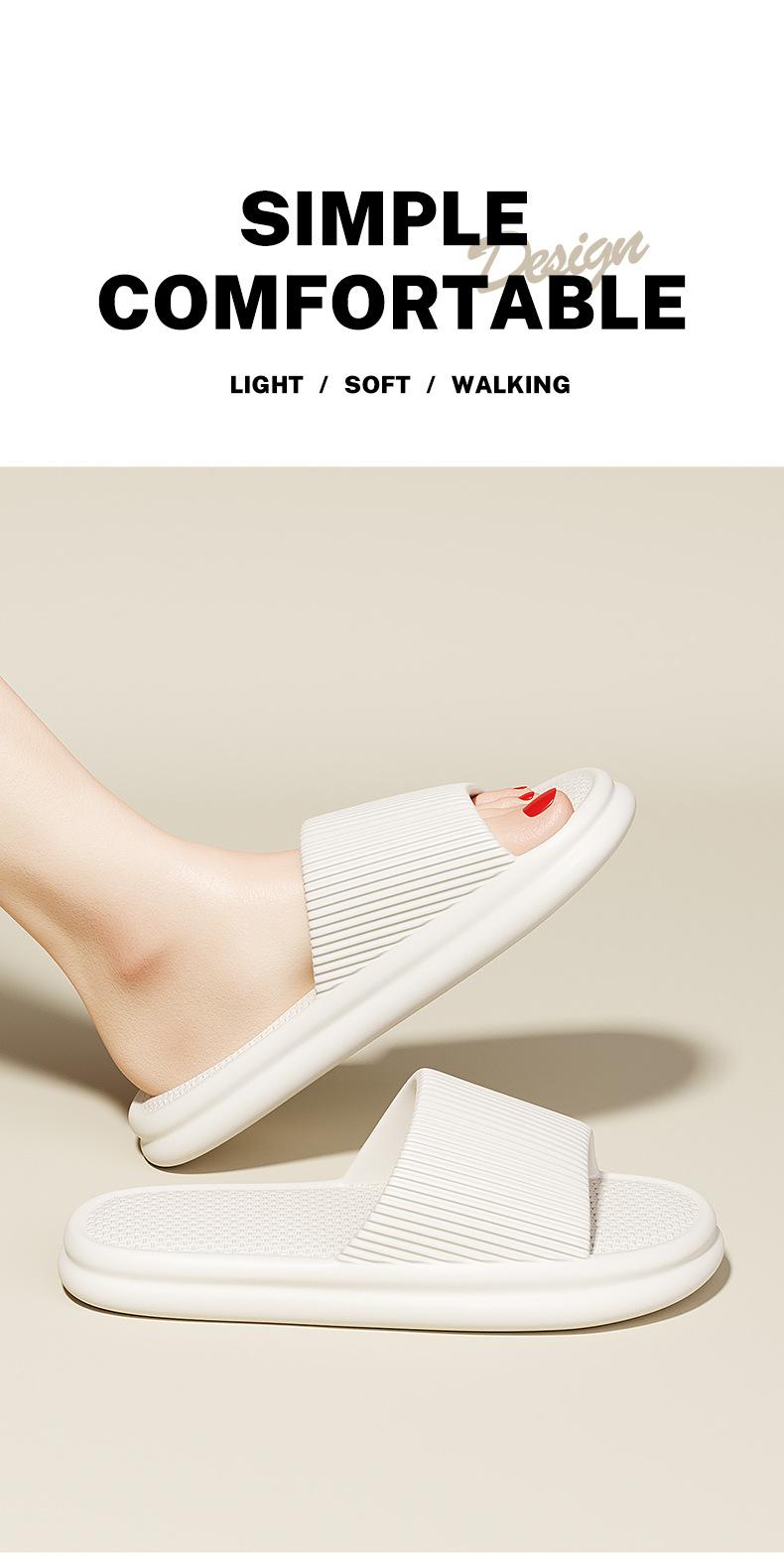 Product Introduction of Evaslip Slippers Men's Summer Slippers Women's Indoor Home Platform Non-Slip Bathroom Couple Sandals 16