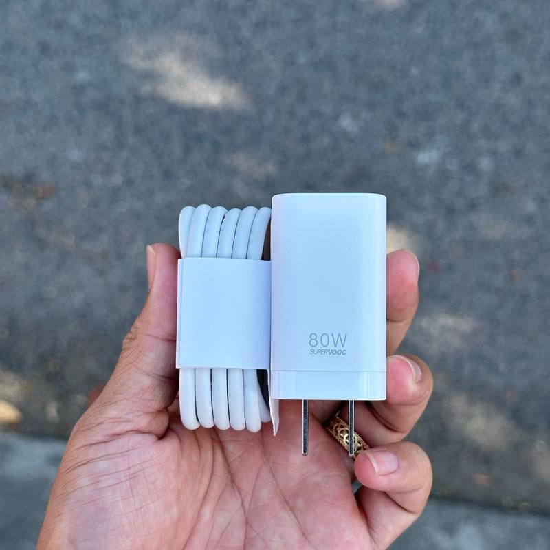 Bộ sạc siêu nhanh 80W Supper Vooc cho Oppo, Realme, OnePlus, Cáp sạc 8A USB ra type C, Bảo hành 12 tháng