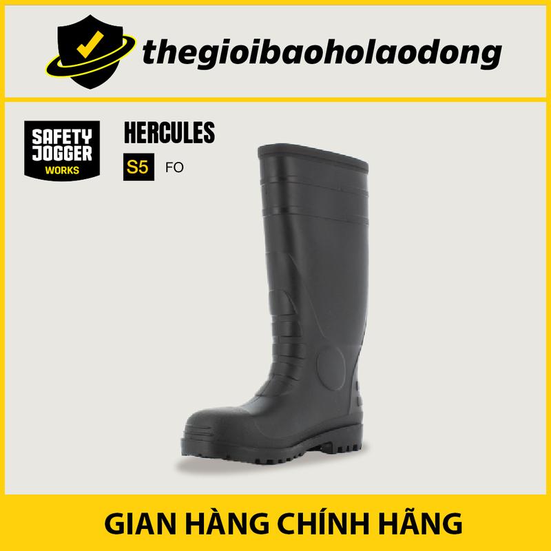 Ủng Bảo Hộ Lao Động Safety Jogger Hercules Chống Thấm Nước, Chống Va Đập Mạnh, Chống Đâm Xuyên, Chống Tĩnh Điện, Đế Ngoài Chống Trơn Trượt, Làm Bằng PVC