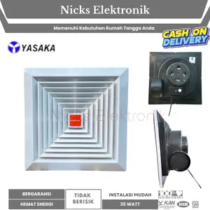 [COD] YASAKA EXHAUST FAN 2IN1 / HEXOS DINDING / HEXOS PLAFON YA-1025 (10 INCH) GARANSI RESMI
