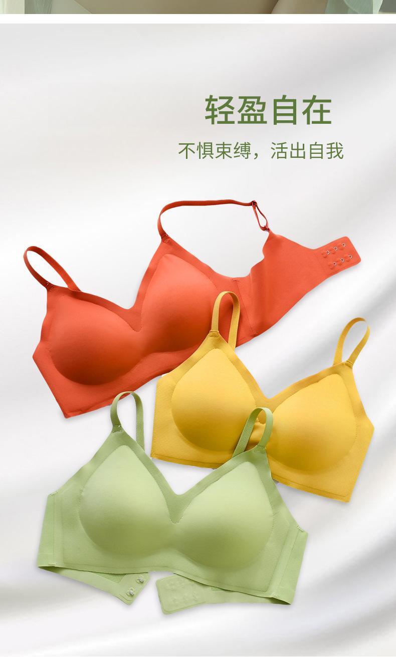 Product Introduction of No underwires girlish bra,Small breasts gather and looks bigger,Bra that adjusts the shape of the chest,3D Gather and support upward 2