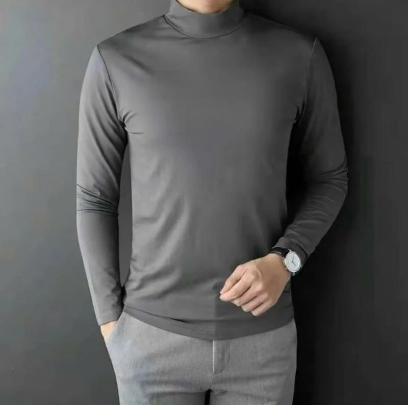 Áo giữ nhiệt nam lót nỉ cổ cao 3cm co giãn 4 chiều - Top for men quần _