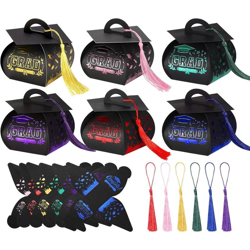 30 Pcs Graduation Cap Gift Box Graduation Party Favors Candy Boxes ...