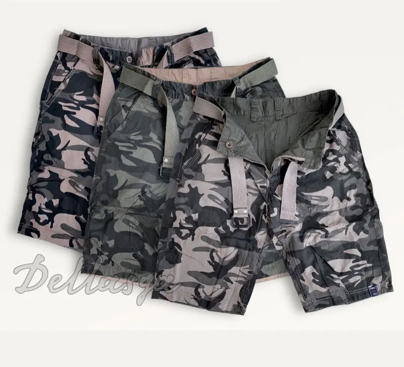 Celana Loreng Pria bisa Bolak Balik Gratis Ikat Pinggang l Clana Loreng Casual Import Standart Laki Laki Dewasa Katun Pendek Cargo Panjang Shorts 0