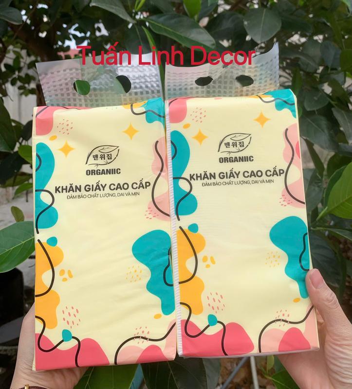 MUA 5 BỊCH TẶNG 1 BỊCH TỔNG 6 BỊCH TẶNG KÈM 2 MÓC TREO GIẤY OGANIC 1000 TỜ/ BỊCH GIẤY 4 LỚP DAI MỀM MỊN 3