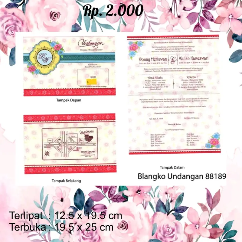 Undangan erba harga 2.000 7