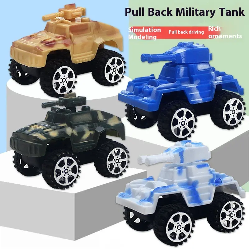 Children's Toys Boys Pull-back Cars Military Tank Toy Cars Baby Kindergarten Small Gifts