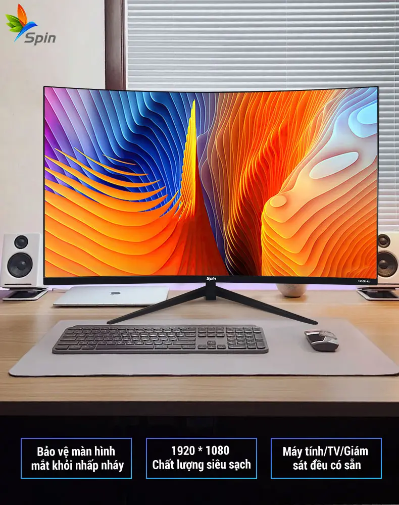 Màn hình cong LCD 24&27 inch Full HD cho máy tính chơi game 100hz 2ms | BigBuy360 - bigbuy360.vn Màn hình cong LCD 24&27 inch Full HD cho máy tính chơi game 100hz 2ms | BigBuy360 - bigbuy360.vn