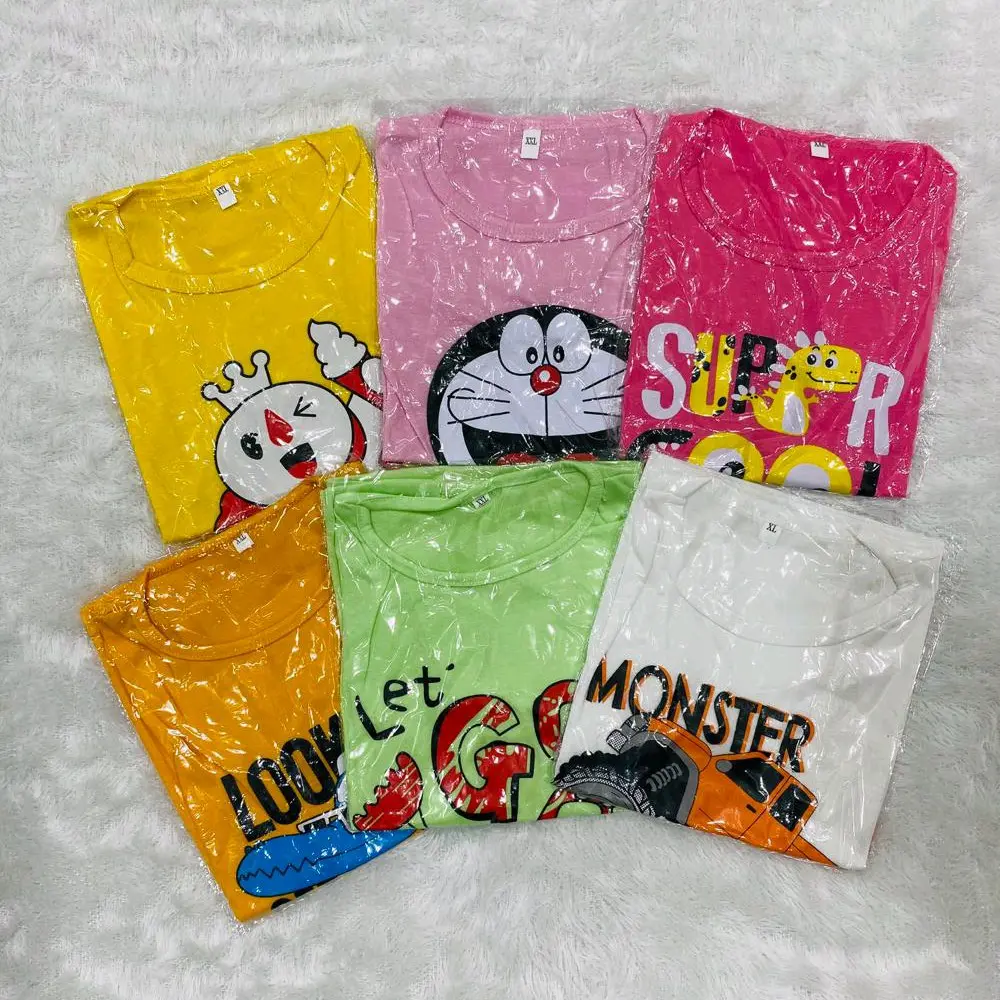kaos Atasan anak-anak cewek cowok paket hemat 6 pcs