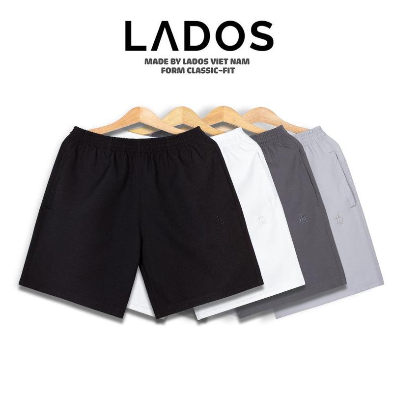 Quần short đùi nam chất mango mịn, mát cao cấp LADOS-4099 có dây rút, túi tiện lợi, dạo phố, tập gym, chạy bộ Sport