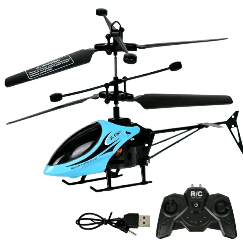 Helikopter remot control mainan terbang mini RC helicopter dengan lampu LED hadiah 7