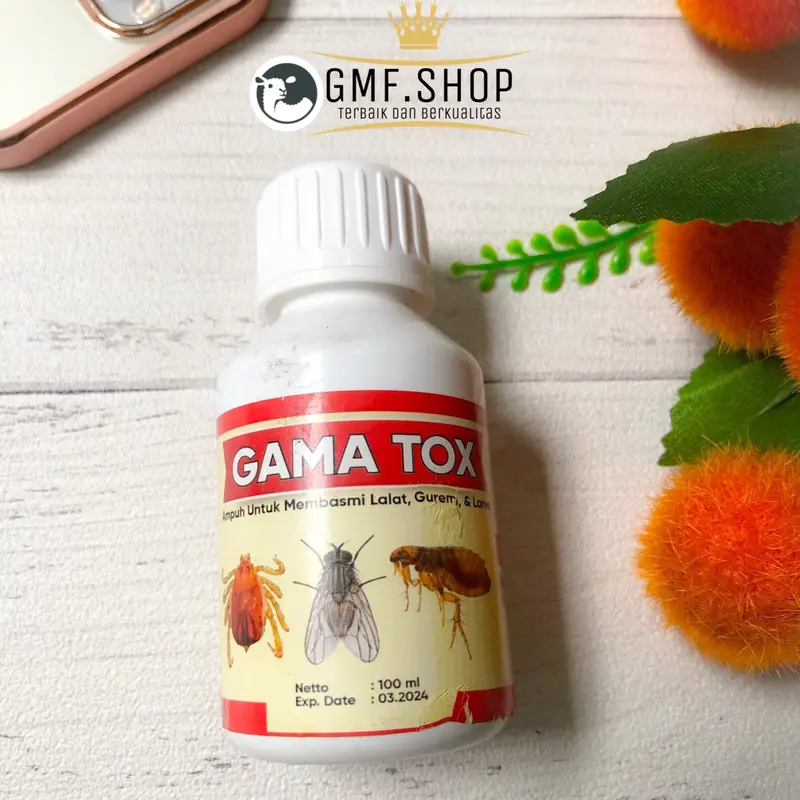 gama tox pembasmi larva lalat gurem kutu ampuh 100ml 0