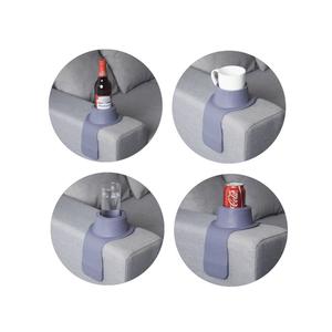 Giá Để Cốc Silicon, Cho Ghế Sofa, Tay Vịn, Tay Vịn Lười, Giá Để Cốc, Giá Chân Đế Đồ Uống, Bộ Trà, Giá Hỗ Trợ Cà Phê, Có Nắp Đậy Cốc, [Q-Men]