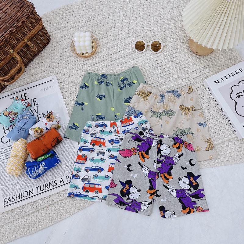 [ Bảng Màu Mới] Quần Chục Đùi Cotton Cho Bé Trai Bé Gái Từ 1-5 Tuổi (7-17kg) 4