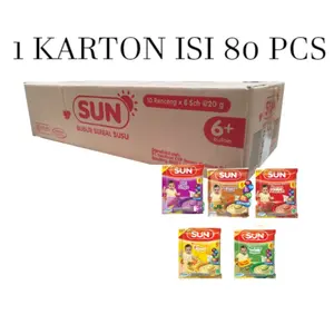 Sun Bubur Sachet 20gr Renceng Paket 1 DUS isi 80 Sachet