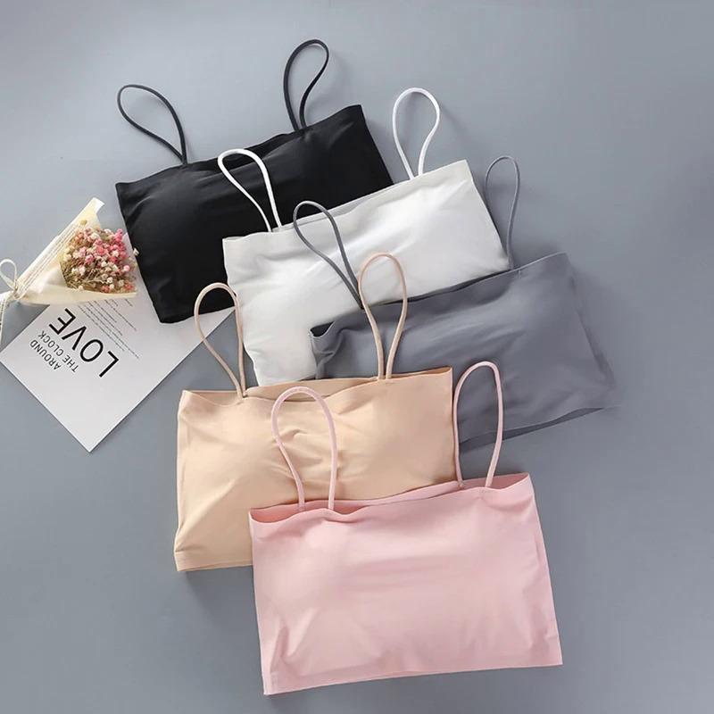 Product Introduction of Áo Ngực Nâng Ngực, Gợi Cảm, Dành Cho Phụ Nữ, Chất Liệu Lụa Lạnh Áo Crop Top, Liền Mạch, Áo Ống Dây Đeo, Không Tay, Áo Yếm, Đồ Lót, Áo Ngực Thân Mật Nữ 29
