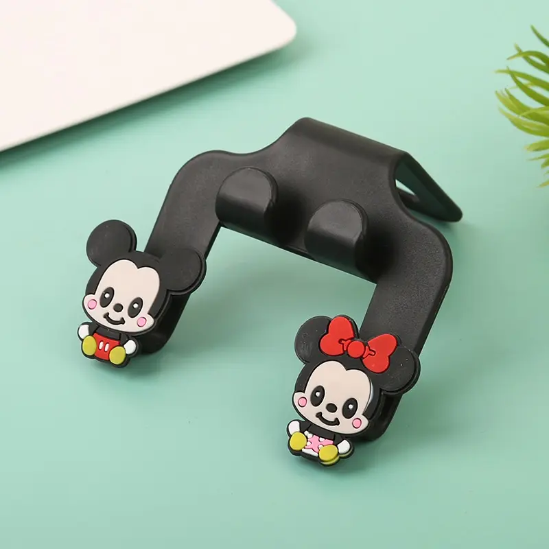 Hanger Kursi Mobil Gantungan Barang 2 Sisi / Car Hook Hanger Mobil Karakter Lucu 4 Kait / Holder Headrest Gantungan Kait Barang Mobil 2 sisi 3
