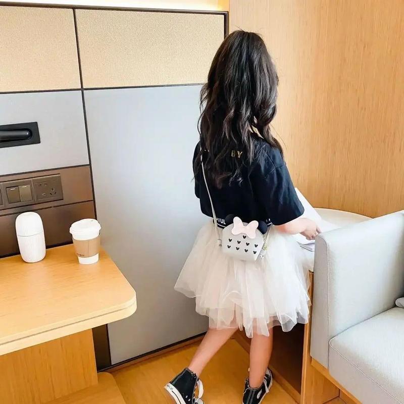 Product Introduction of Cute Princess Girl Coin Purse Crossbody Bag Children's Wallet Coin Bag Cute Cartoon Bow Kids Side Bags Bowknot Shoulder Bag 25