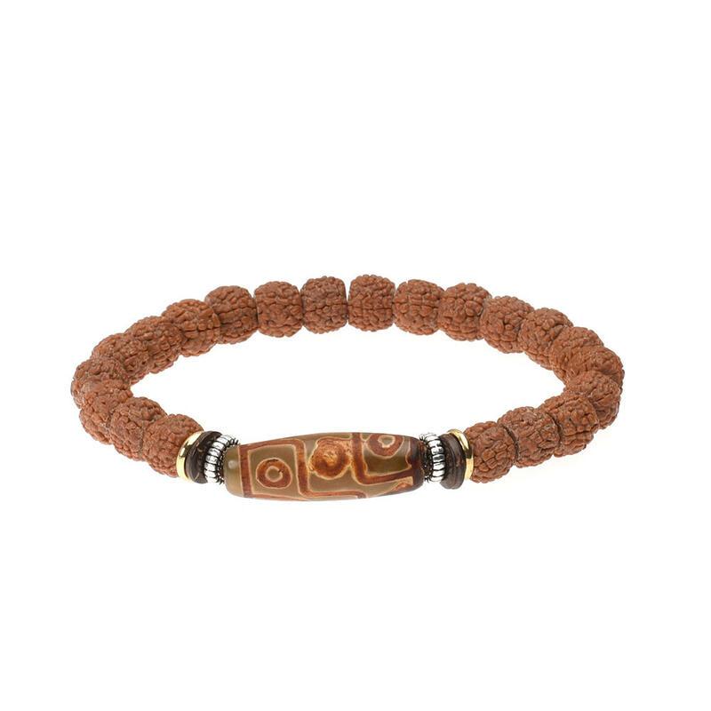 Product Introduction of Nature Vra Bodhi Rudraksha Men Meditation Mala Bead Bracelets for Women Jewelry New Prayer Tibetan Buddhism Bracelet 13