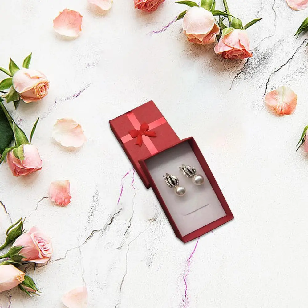 Paper Jewelry Gift Box Cardboard Jewelry Box for Display Jewellery Bracelet Necklace Crafts Birthday Christmas Festival Present
