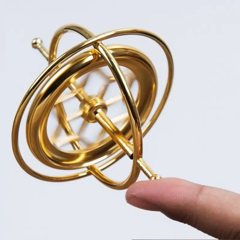 Self-Balancing Gyroscope Fidget Spinner Metal Anti-Gravity Decompression Educational Toy Pajangan Dekorasi Meja Kantor 2