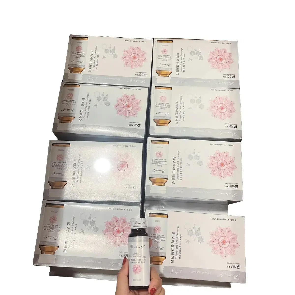 Nước uống Collagen và Rose Rose Beauty 8 lọ - Cải thiện sức khỏe và làm đẹp da