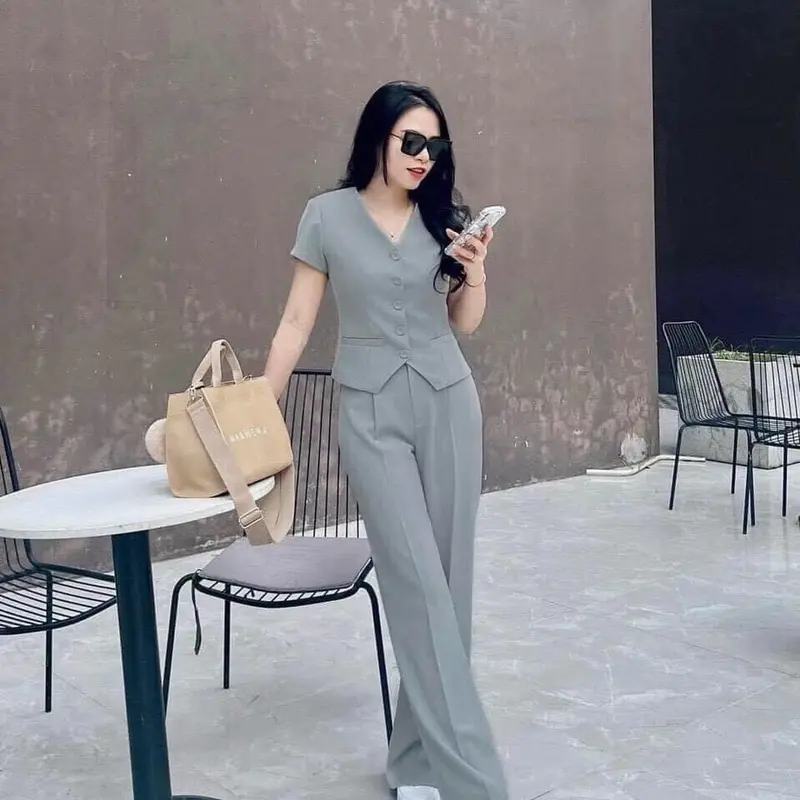 ￼Set bộ nữ đi chơi sang chảnh - Set bộ -Bộ đồ thời thượng sành điệu 2