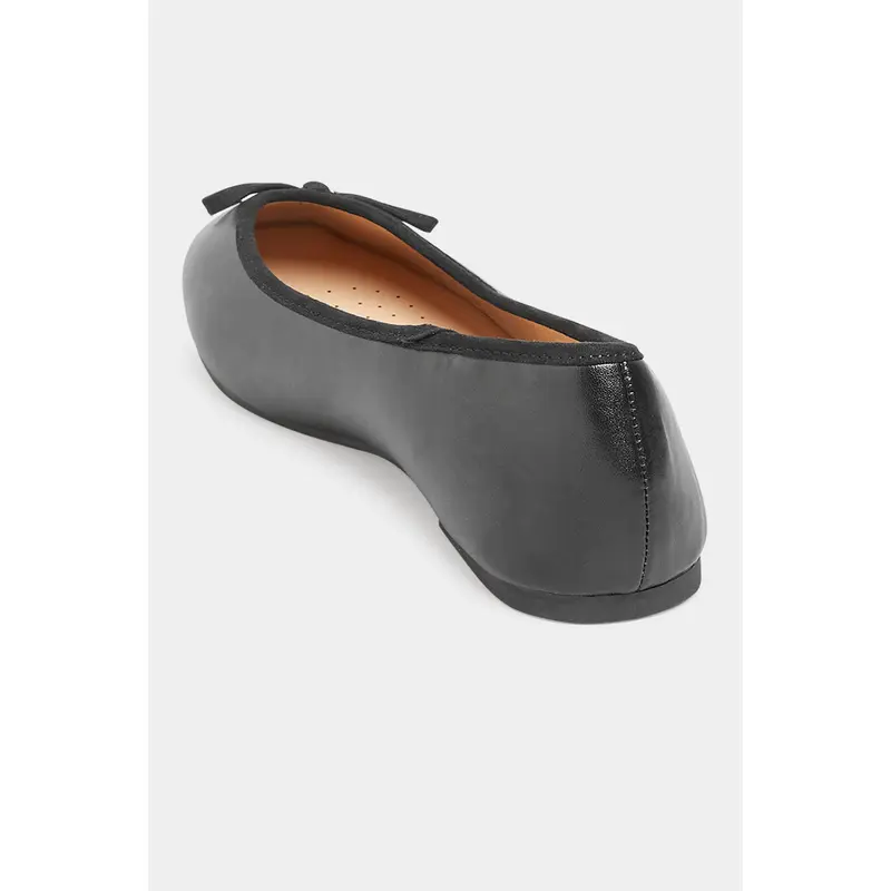 Black Ballerina Pumps In Wide E Fit & Extra Wide EEE Fit 3