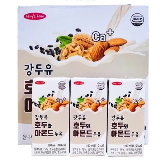 Thùng 16 hộp - sữa hạt macca, óc chó, hạnh nhân dinh dưỡng hàn quốc - 190ml
