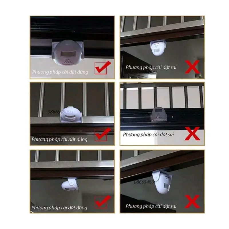 Chuông báo khách chống trộm tự động 5