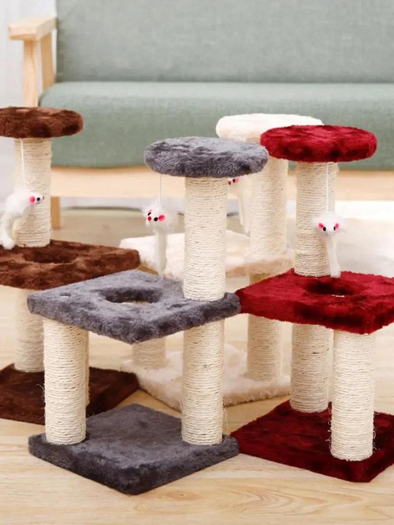 Product Introduction of Cat Climbing Shelf Cat Nest Cat Tree All-in-One Small Non-Occupying Jumping Platform Shelf  Climbing Pole 0